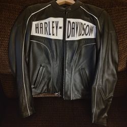 Harley Davidson Black Leather Jacket and Boots