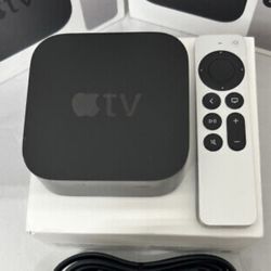 Apple TV 4K 64GB 2nd Generation -2021 Model Media Streamer A2169 Black MXH02LL/A