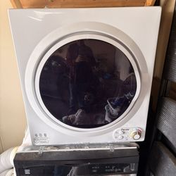 Panda Compact Dryer 13.2 lbs Load Volume 110V 1500W Portable Clothes Dryer 3.5 cu.ft. Stainless Steel Tub, 4 Drying Modes