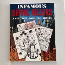 Infamous Serial Killers Adult Coloring Book *brand new*