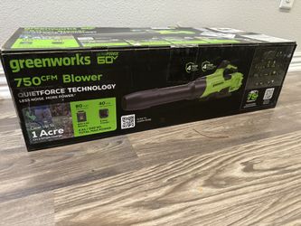 Greenworks 60V 750 CFM 180 MPH Leaf Blower - NEW