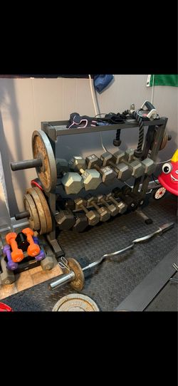 Dumbbells with stand
