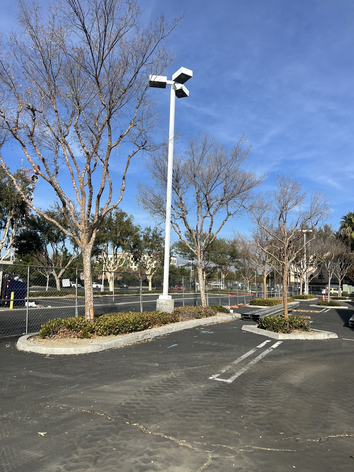 Commercial Light Poles With Fixtures