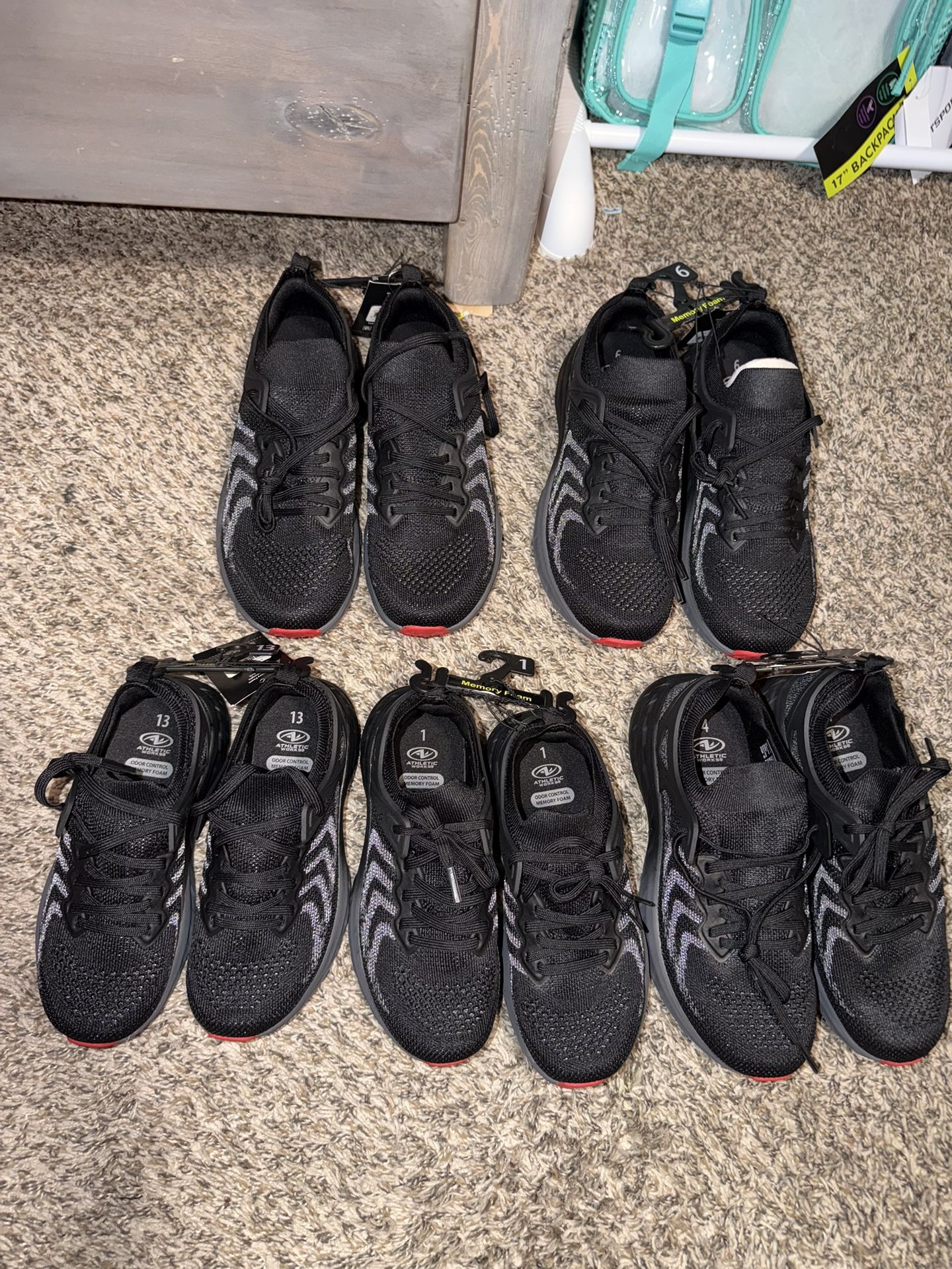 Boys Athletic Sneakers With Memory Foam