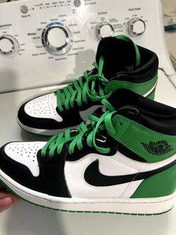 🚩LUCKY GREEN JORDAN 1S SIZE 9.5 EXCELLENT CONDITION 🚩🚩 $125
