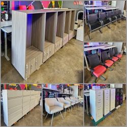 Office Desks Chairs and Cabinets 
