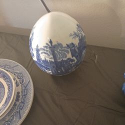Blue And White Victorian Egg