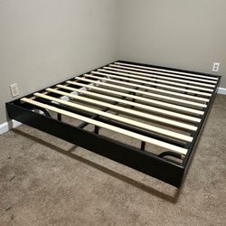 Queen bed frame black