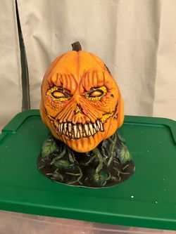Evil Pumpkin Halloween Latex Mask NEW