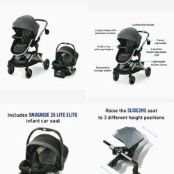 Used Infant Car Seat, Stroller, Base