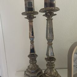 4 Candle Holders + Candles