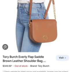 Tory burch everly flap shop saddle bag