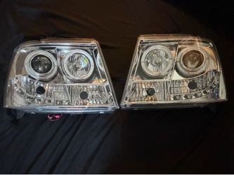 2007-2014 Chevy Surburban Headlights LED Halo Projector