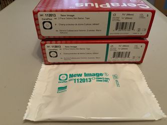 Hollister 112013 Cera Plus 2-Piece Flat Ostomy Skin Barrier With Tape New