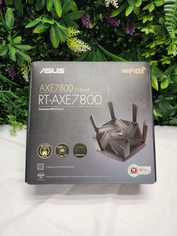 ASUS RT-AXE7800 AXE7800 Tri-Band WiFi 6E Router Complete in Box AiMesh 2.5G