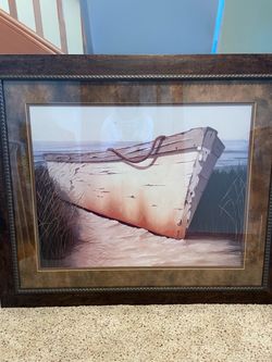 Beach scene wall art