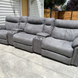 Home Theater Seating Power Reclining Sofa