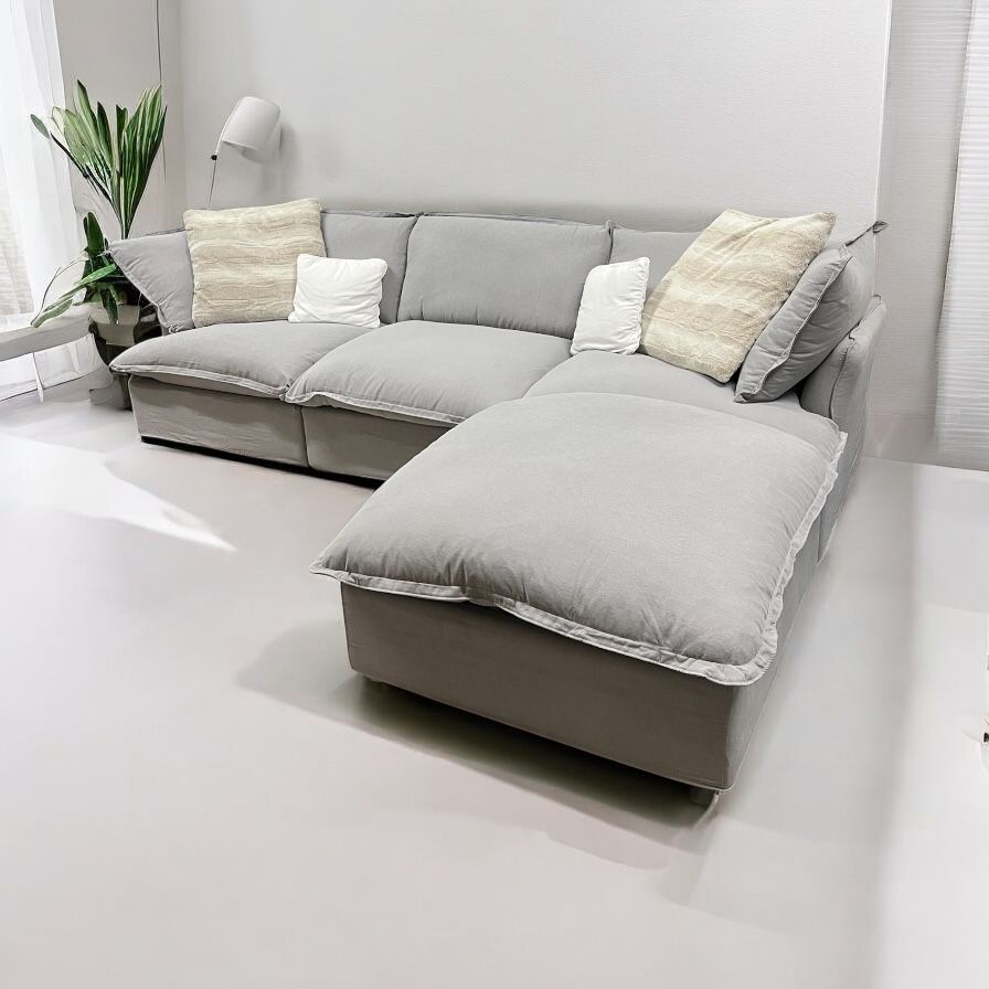 Light Gray Cloud Sectional (Free delivery)