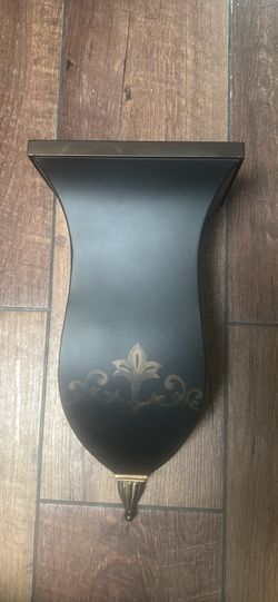 METAL WALL SCONES OR PLANTERS