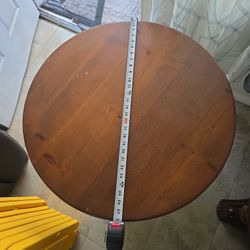 Round Wooden Table 