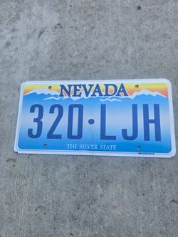 Nevada Metal License Plate..Collectable