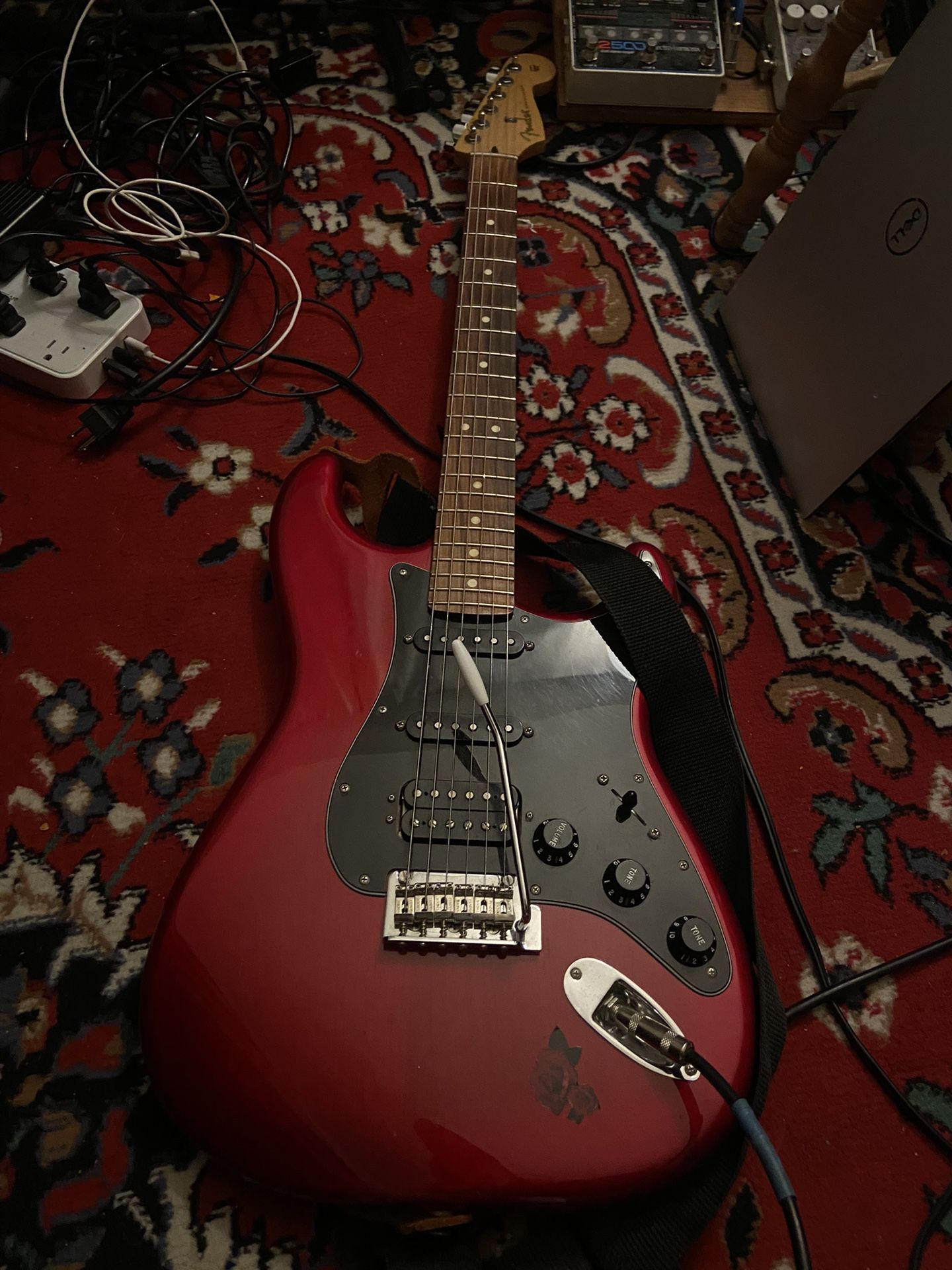 Fender Player Stratocaster Candy Red Burst Solid Body Electric Guitar