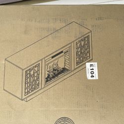 Brand New TV Stand With Fire Pit Still In Box