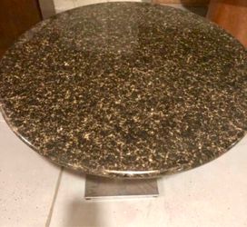 Round Granite Top Dining Table