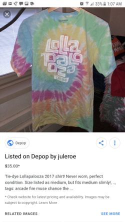 TIE DYED LOLLAPALOOZA CHICAGO 2017 GRANT PARK