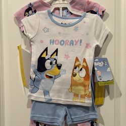 New Bluey Girls 4 Piece Pajama