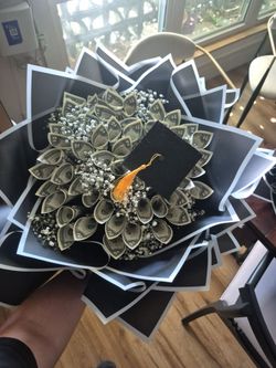 graduation money bouquet