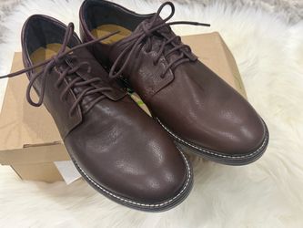 NIB; NAOT Chief Leather Shoes Men's Size 10-10.5  Brown Bordeaux Comfort Dress Casual