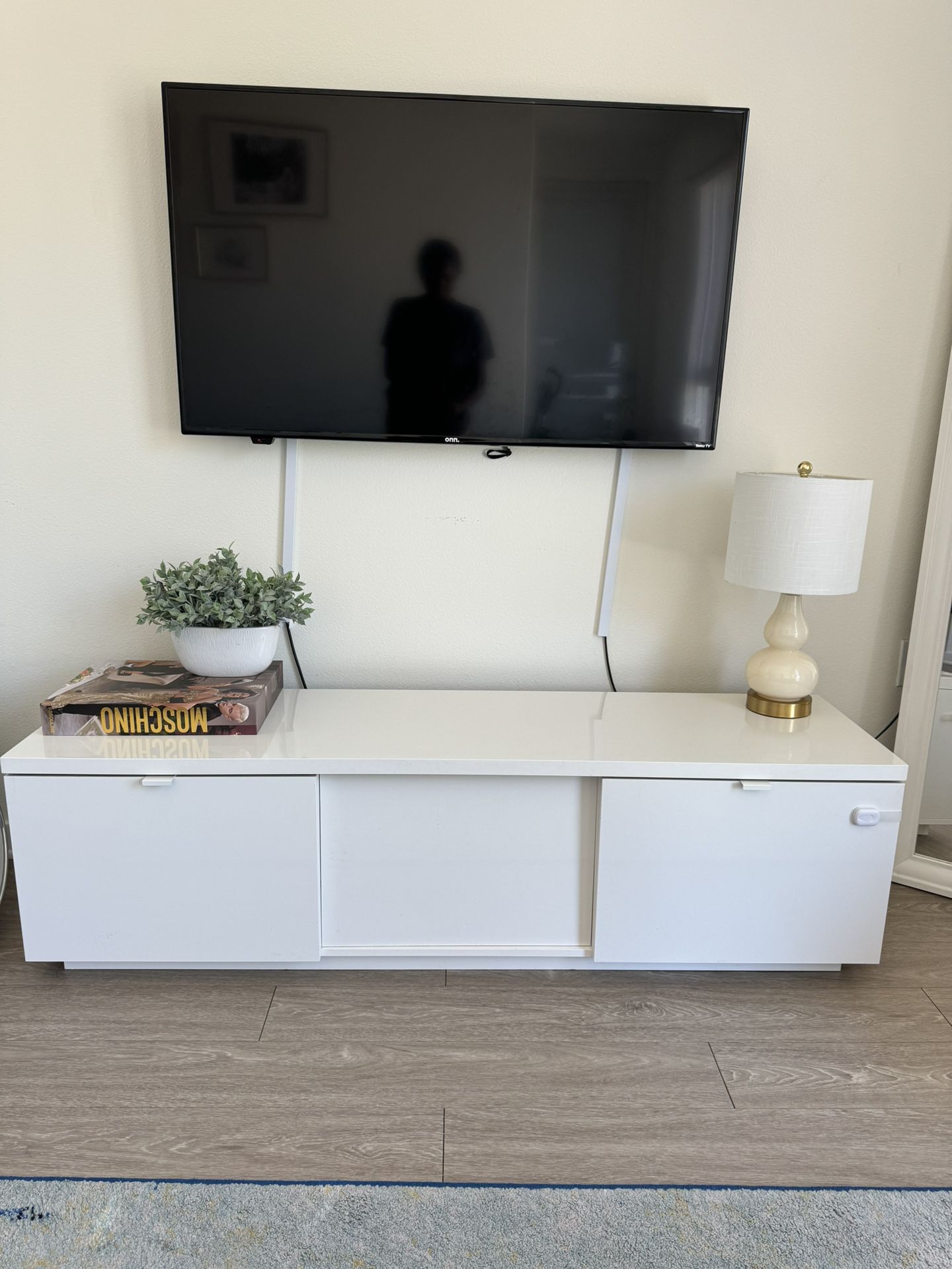 TV + lamp + TV stand + Plant 
