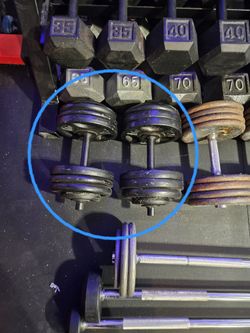 72 Lbs Dumbbells