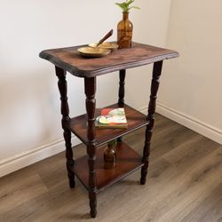 Vintage Spindle Shelf - Romantic Wood Accent