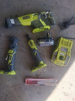RYOBI ONE+ 5 piece Tool Kit (extra Milwaukee blades included)