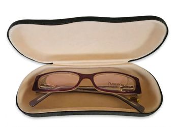 Tuscany Eyewear TUS-437-12 Burgundy Rhinestone Glasses Frame 52-16-140 with Case