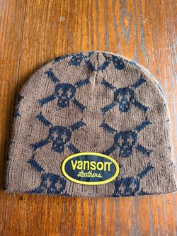 Supreme®/Vanson Leathers® Skull Beanie Style: Brown Size: OS