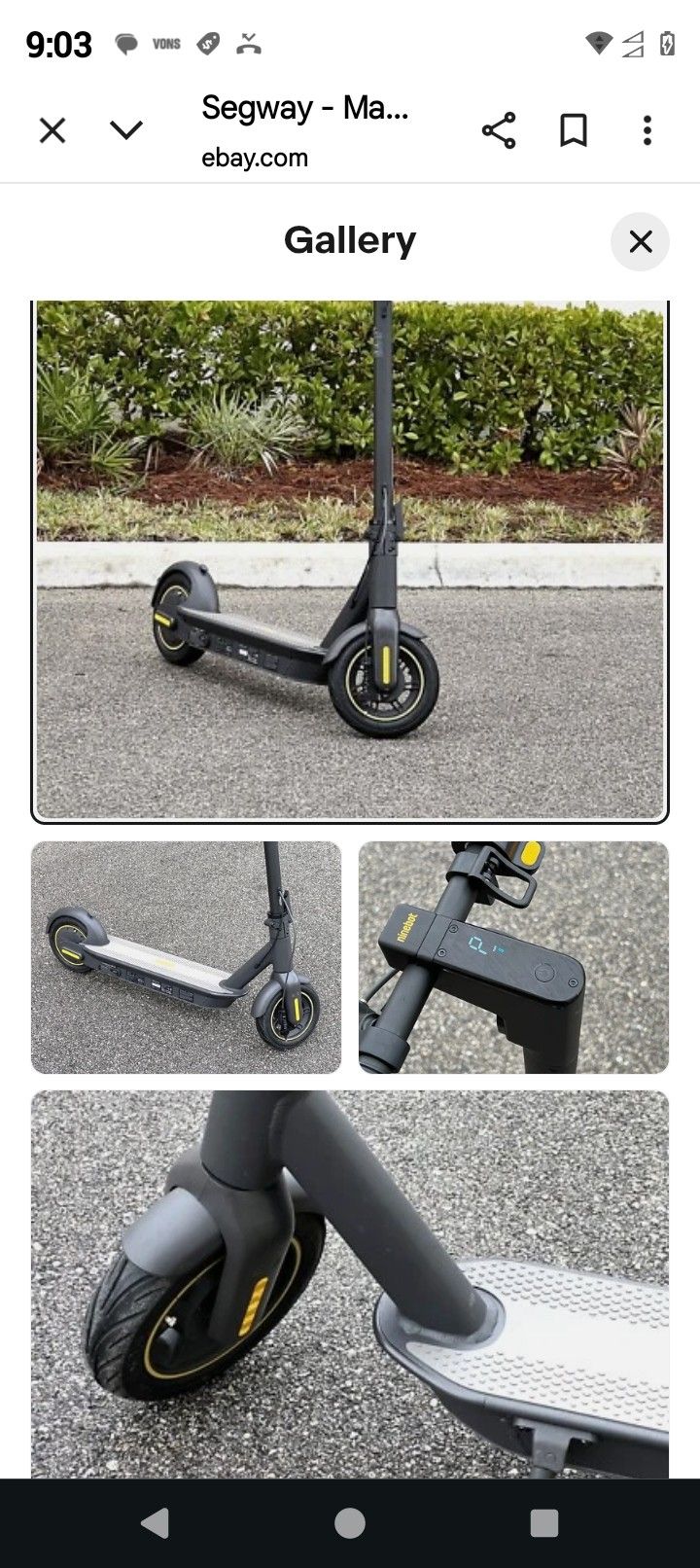 Segway NINEBOT G30 MAX Kick scooter 