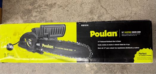 Chainsaw Poulan PLN1514 Electric 14in 8A Corded Chain Saw 120V