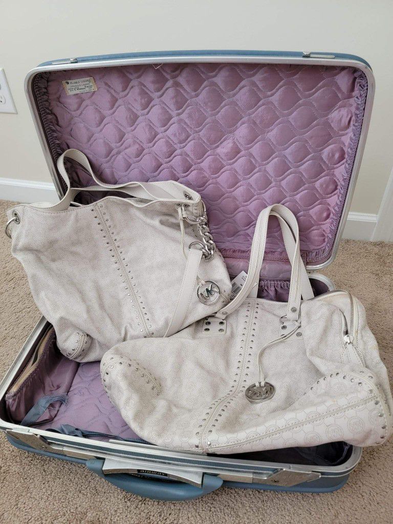New With Tags Michael Kors Weekender Luggage Set Purse Handbag Tote 2pc 