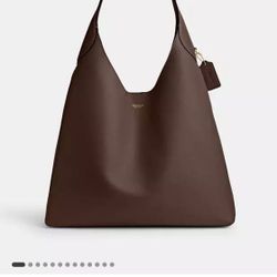 Coach BROOKLYN 39 Brown Leather New In Bag