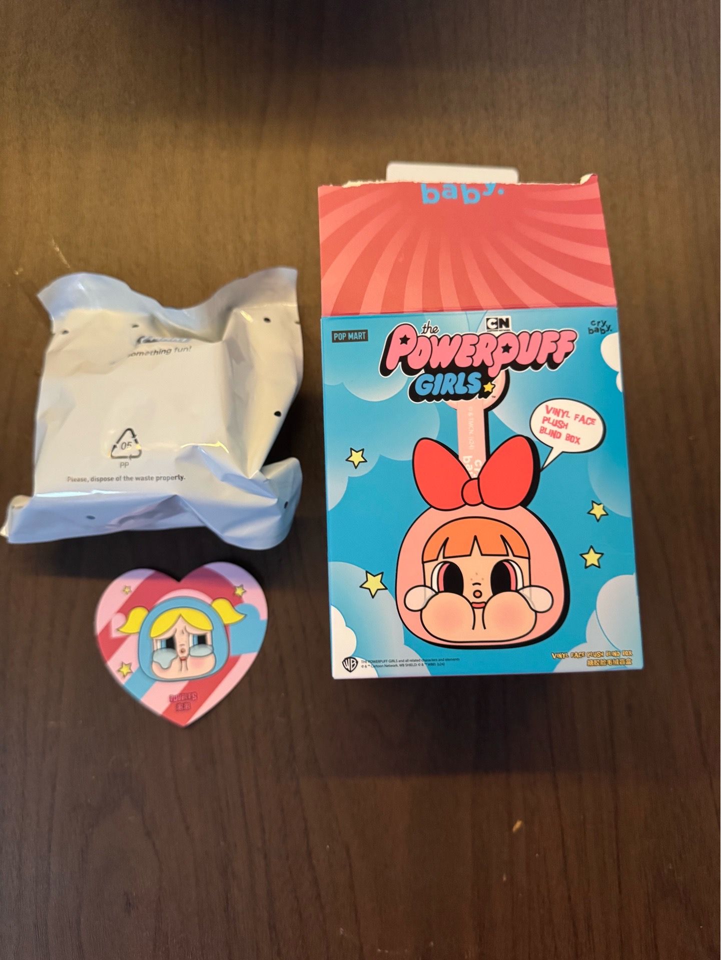 POP MART Crybaby x Powerpuff Girls Bubbles Vinyl Face Plush - Sealed Bag