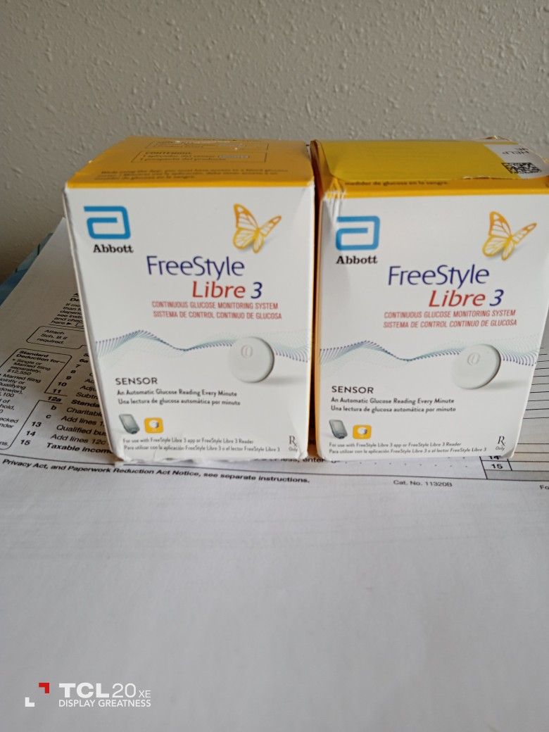 2 Boxes freestyle libre 3 Continuous sensors New in boxes