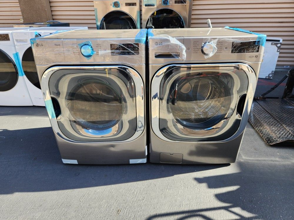 LG ThinQ Front Load Washer Gas Dryer 29 Inchs 
