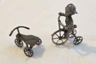 Vintage Tricycle Figurines 