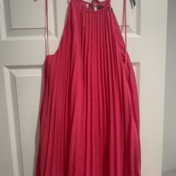 Hot pink spring dress