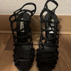 Black Steve Madden heels,  size 7.5