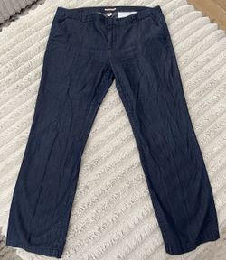 Men’s 32 Tommy Hilfiger Straight Chinos Dark Blue Cotton