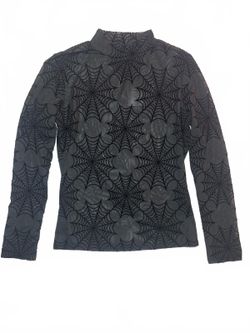 KreepsVille Black Mesh/ Velvet Top